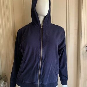 Universal Standard Navy Blue Full Zip Hoodie